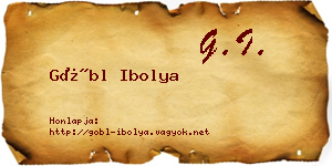 Göbl Ibolya névjegykártya