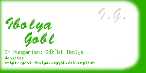 ibolya gobl business card